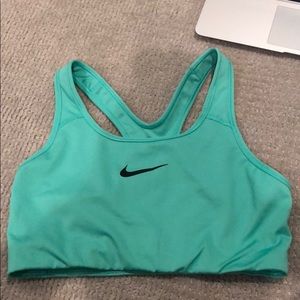 teal nike sports bra